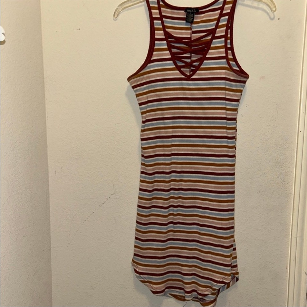 Striped Sleeveless Dress